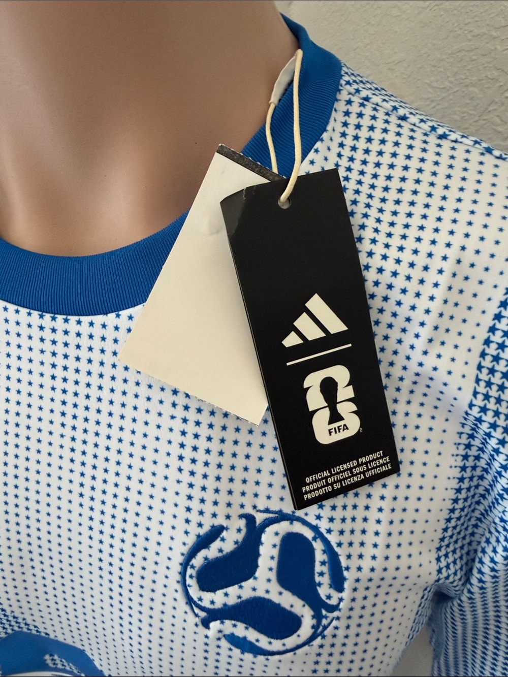 adidas White and Blue USA Soccer Jersey - Picture 4 of 7
